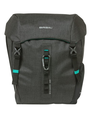 Basil fietstas dubbel Discovery zwart melee 18L