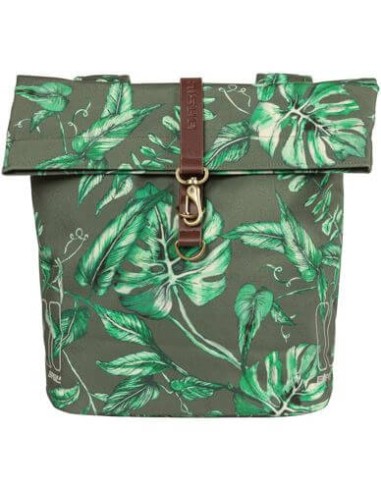 Basil fietstas dubbel Ever-Green thyme groen 28-32L