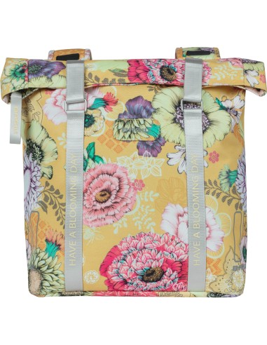 Basil fietstas dubbel Bloom Field yellow 28-35L