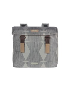 Basil fietstas dubbel Mara XL Sphere zwart/grijs 35L