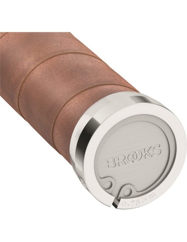 Brooks handvatten Slender Leather grips 100mm aged