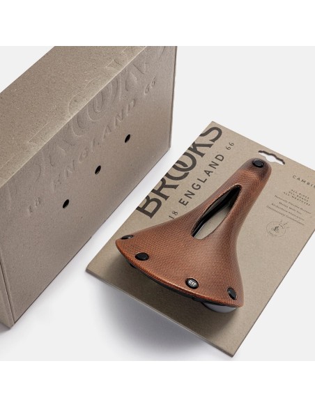 Brooks zadel C17 Carved Orange