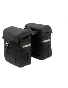 Basil fietstas dubbel Mara XXL zwart 47L