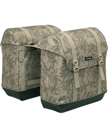 New Looxs fietstas dubbel Alba bamboo sand MIK 42L
