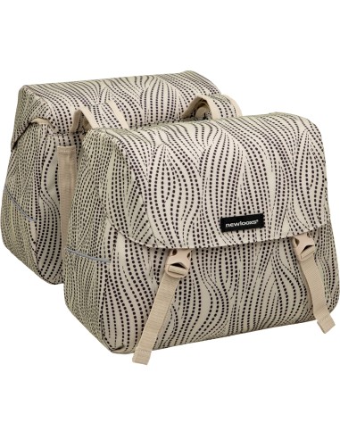 New Looxs fietstas dubbel Joli Alma sand 37L