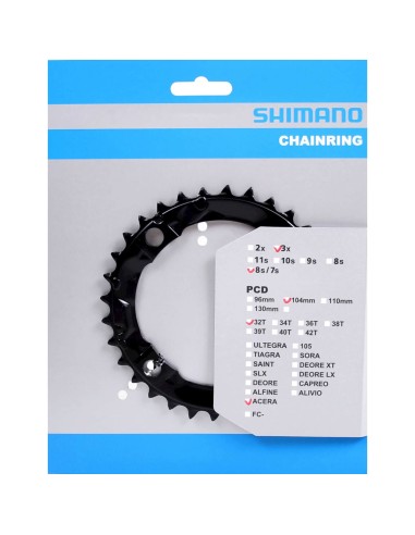 Shimano kettingblad 32t FC-M361 zwart