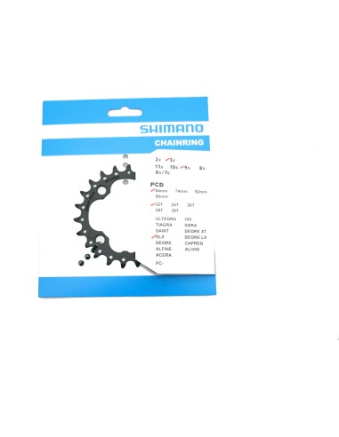 Shimano kettingblad 22t FC-M660 4arm