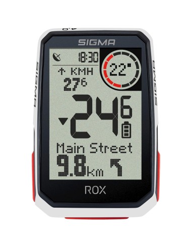 Sigma fietscomputer ROX 4.0 GPS White