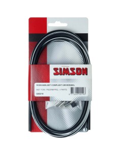 Simson remkabel Nexus RVS met stelbout + inbus zwart
