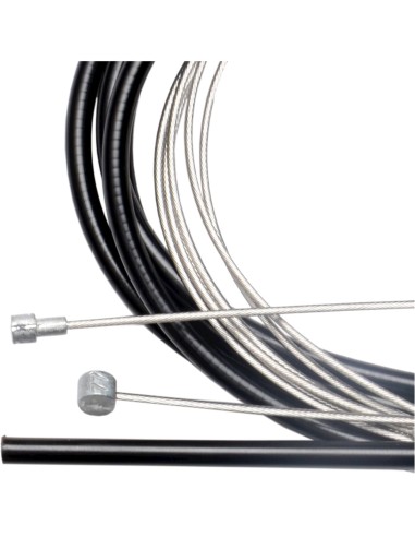 Simson remkabel set universeel 2 nippels RVS zwart