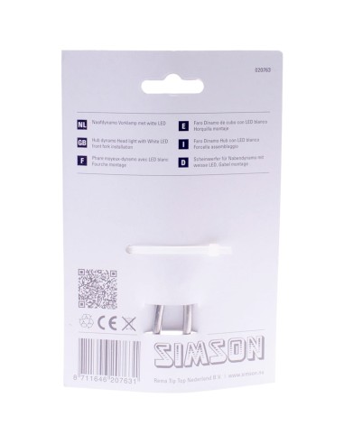 Simson koplamp white aan/uit dynamo 35 lux