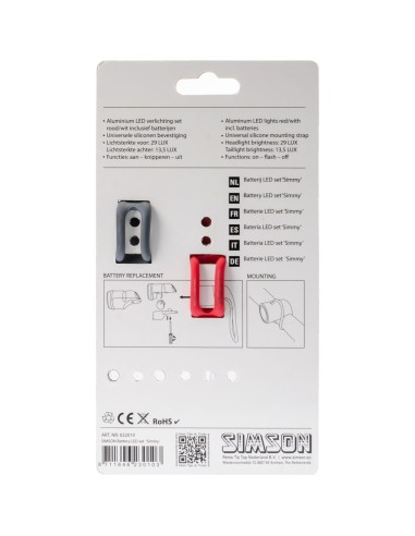 Simson verlichtingsset Simmy batterij