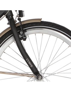 Cortina voorvork E-Lett squirrel grey matt