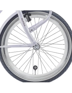 Roland achterwiel 28 vast freewh Alu AS26 zilver zink spk
