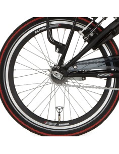 Alpina achterwiel 18 HLQ-10A-1 black matt cnc zink spk