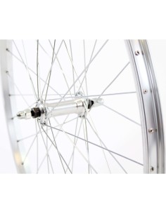 Roland achterwiel 28 vast freewh Alu AS26 zilver zink spk