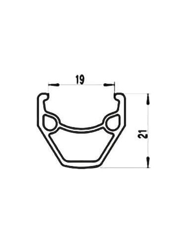 Cortina velg J19SZ double