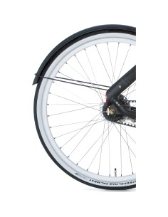 EF spatbord set Lampo 28 58mm mat zwart