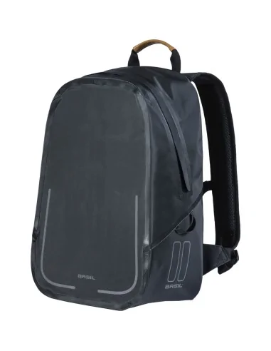 Basil rugtas Urban dry backpack matt black 18L