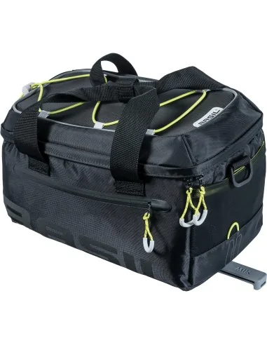 Basil dragertas Miles trunkbag zwart lime MIK 7L