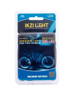 IKZI Light wiellicht Spinning light 20 led batterij blauw