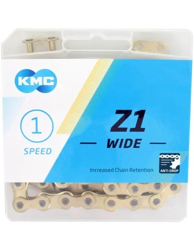 KMC ketting Z1 1/8 wide gold 112s