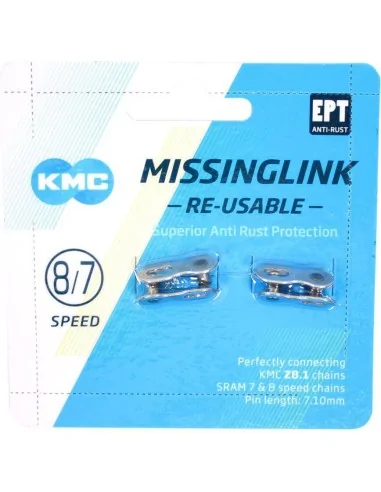 KMC missingLink 7/8R EPT silver 7,1mm op kaart (2)