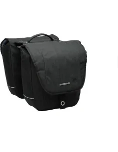 Basil fietstas dubbel Go solid black MIK 32L