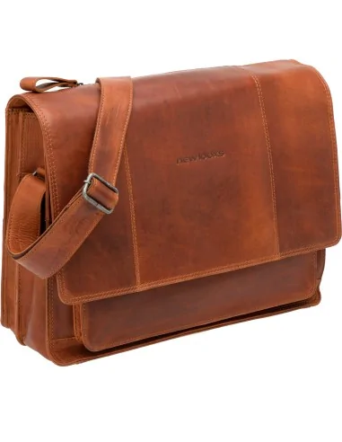 New Looxs laptoptas Fellini leer cognac 19L 15 inch