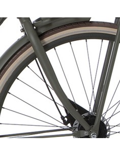 Verende voorvork 28 1 inch draad zilver