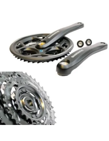 Shimano crankstel Altus M311 7/8sp 42/32/22T zwart