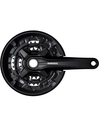 Shimano crankstel MT210 9sp 44/32/22T+cg zwart