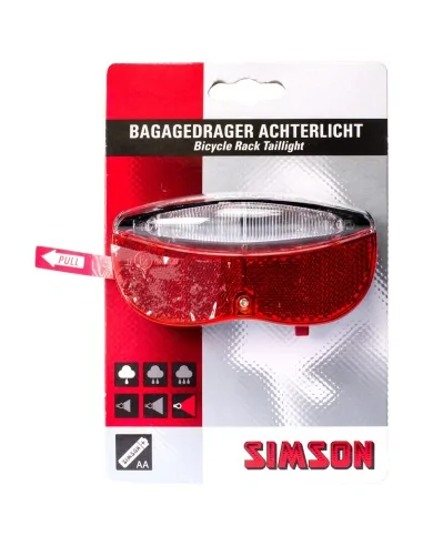 Simson achterlicht led batterij 80mm