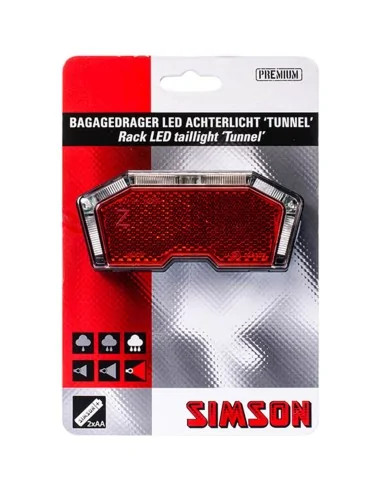 Simson achterlicht Tunnel auto batterij 50/80mm