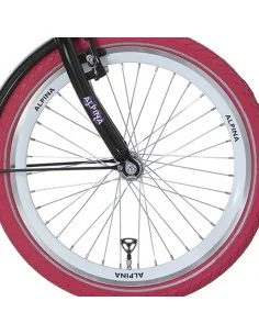 Alpina achterwiel 16 remnaaf J20 anoid pink zink spk