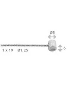 Union cpl kabel versn 2 nippels rvs