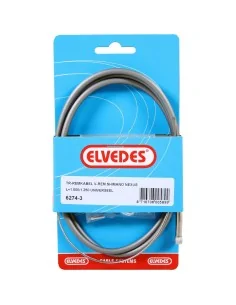 Elvedes remkabel kit voor + inbus draadeind rvs zwart