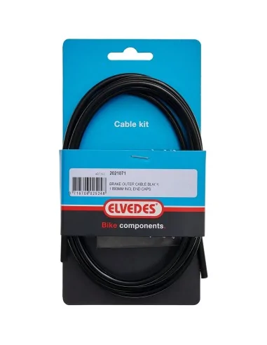 Elvedes rem buitenkabel 1800mm incl. 2 ferrules zwart