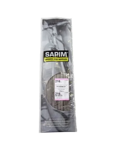 Sapim spaak Leader 14-216 RVS z/nippel (1 stuk)