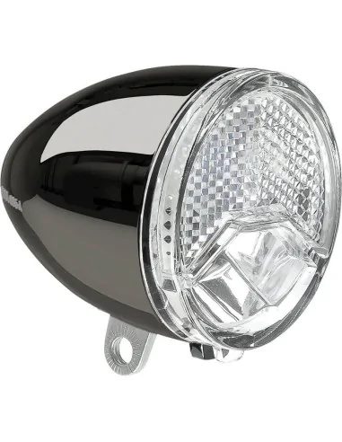 Axa koplamp 606 15 lux dynamo Steady Auto dark chrome