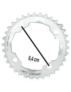 Praxis kettingblad 1x MTB DM-A 30t staal zwart