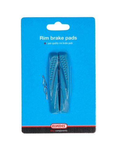 Elvedes remblokrubber V-brake 72mm carbon blue compound