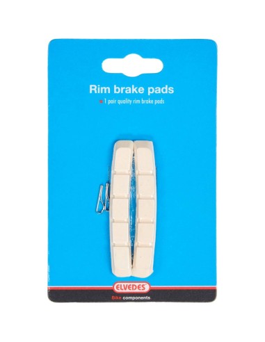 Elvedes remblokrubber V-brake 72mm white compound