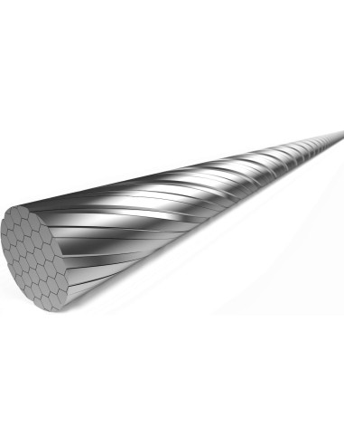 Elvedes schakel binnenkabel rvs 4m Slick 49dr nippel 4.5x4.