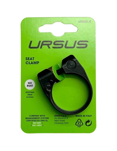 Ursus zadelpenklem 38.1 alu zwart