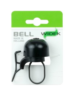 Widek bel Ding Dong 80mm zwart op kaart