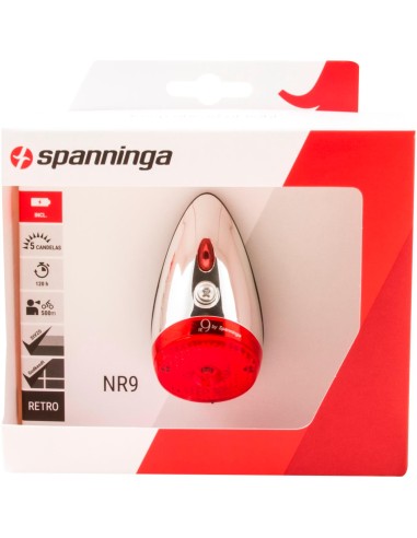 Spanninga achterlicht Nr 9 Xb batterij spatbord