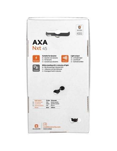 Axa koplamp NXT45 steady switch aan/uit dynamo 45 lux