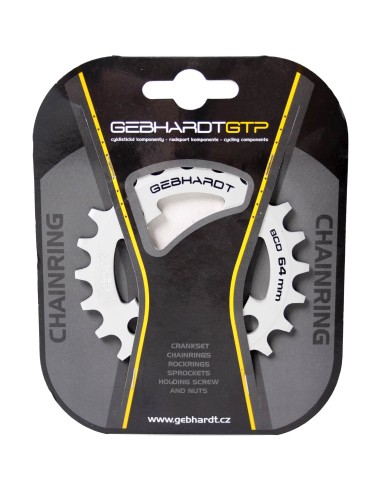 Gebhardt kettingblad 22t 4 gaats 9sp zilver