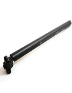 Ergotec zadelpen verend PM-705N 31.6 x 350 zwart